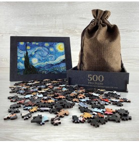 Starry Night by Vincent Van Gogh (211 Piece Wooden Jigsaw Puzzle)